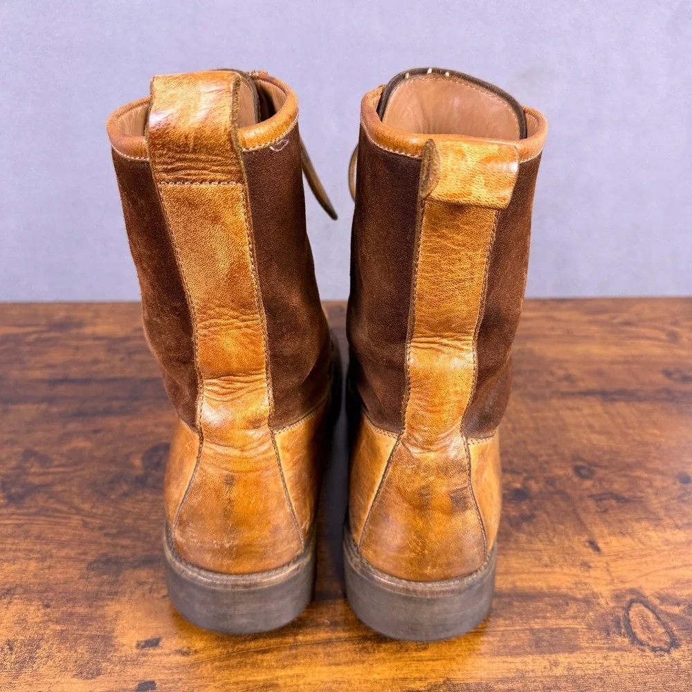 Vintage Ralph Lauren Made in Italy Leather Men's Boots Hunting Ranger Size 12?
